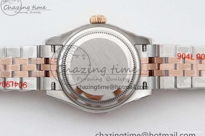0511 Lady DateJust 28 SS RG TWF 1:1 Best Edition Green Dial Diamonds Markers on Jubilee Bracelet NH Trendsetting 2130